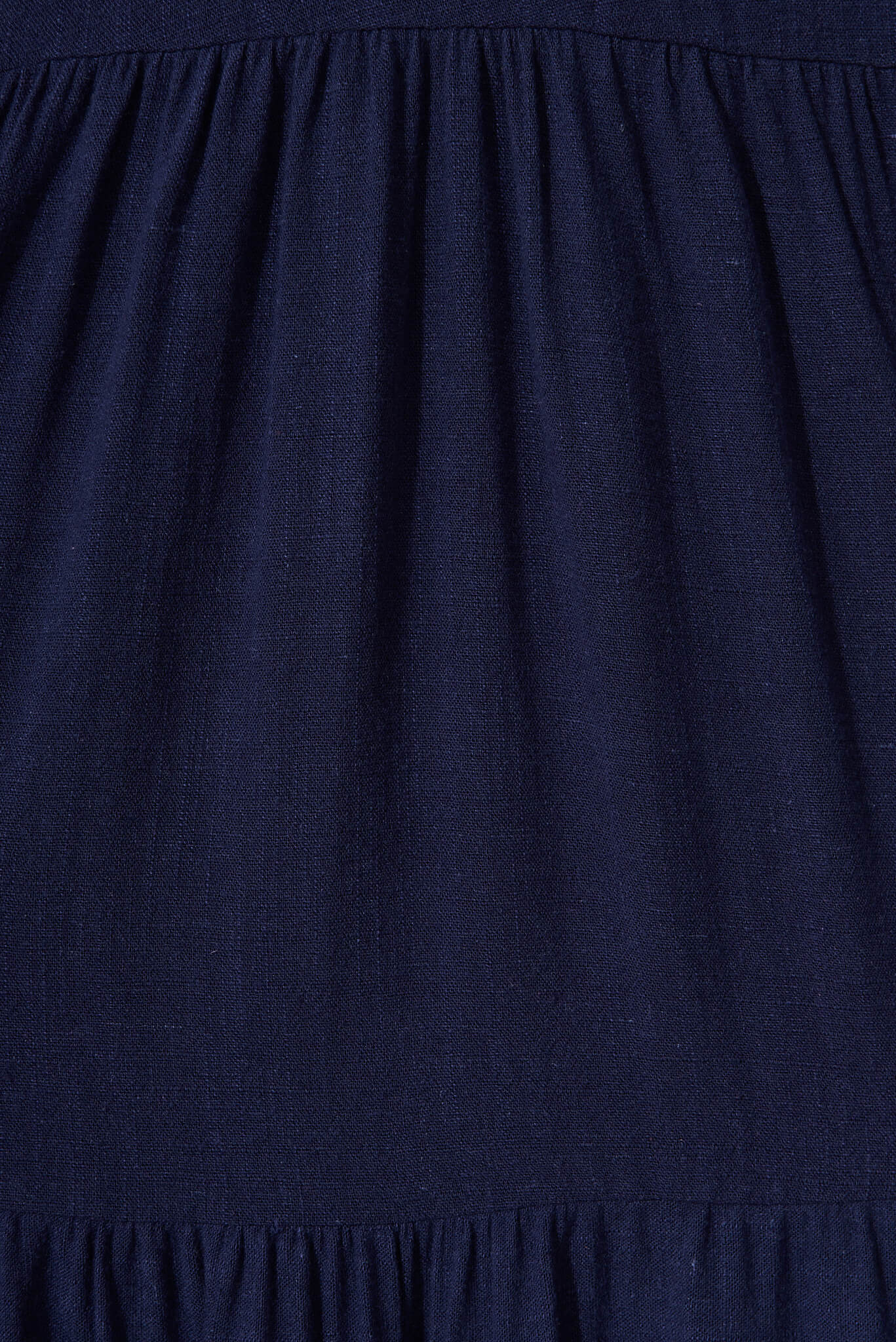 Tahiti Smock Dress In Navy Linen Blend - Image 6