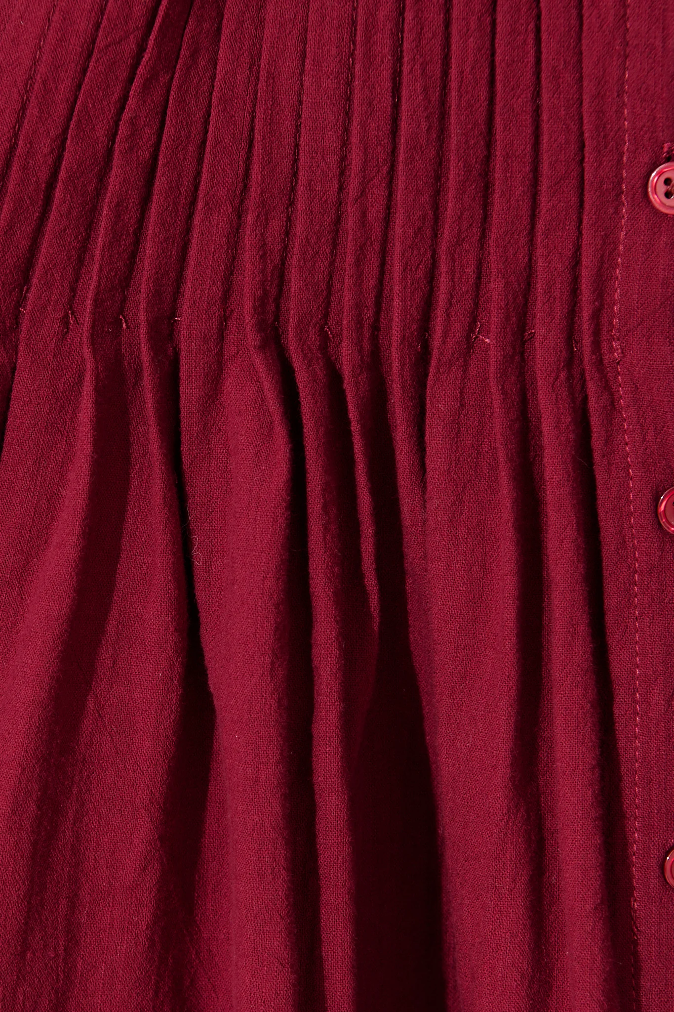 Tallulah Dress in Wine Linen Cotton Blend - Image 7