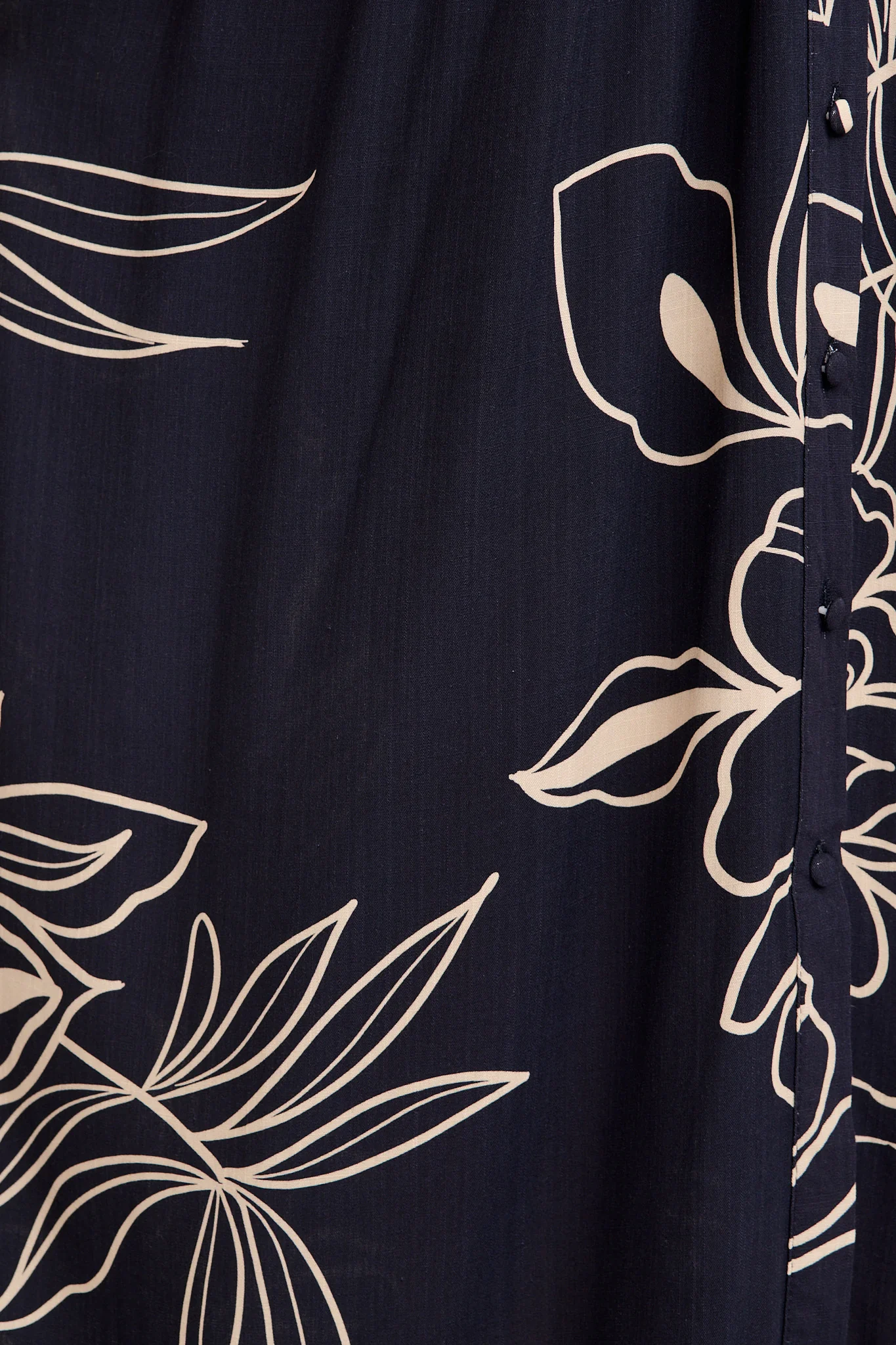 Tamika Midi Dress in Navy with Cream Sketch Floral - Image 6