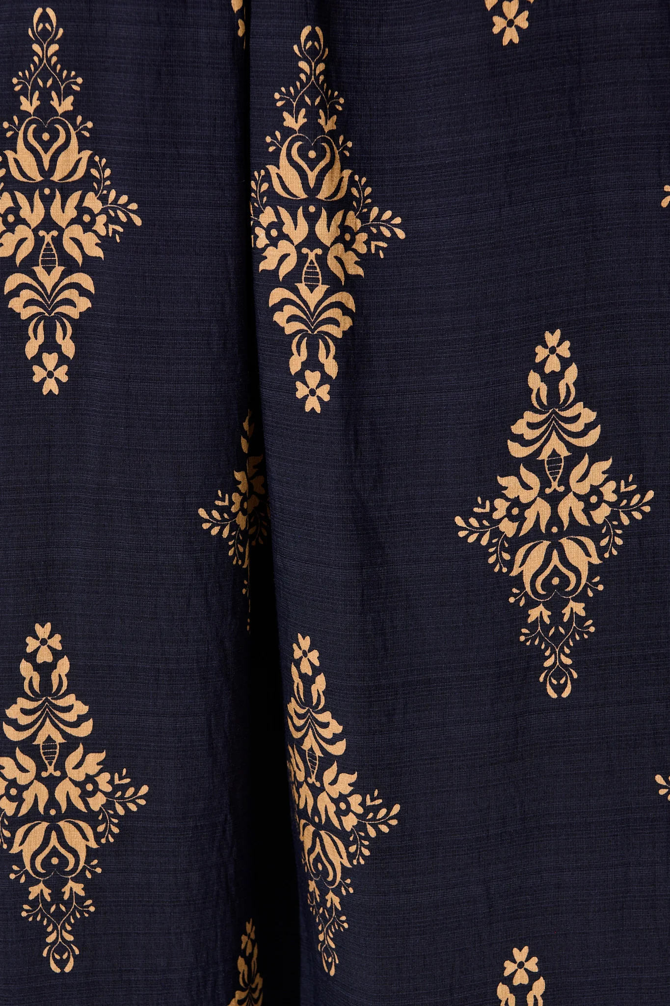 Tansy Maxi Dress in Navy with Tan Boho Linen Blend - Image 6