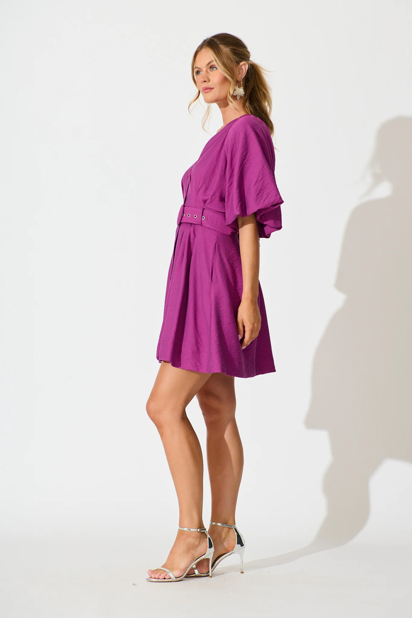 Teagan Dress in Plum - Image 7