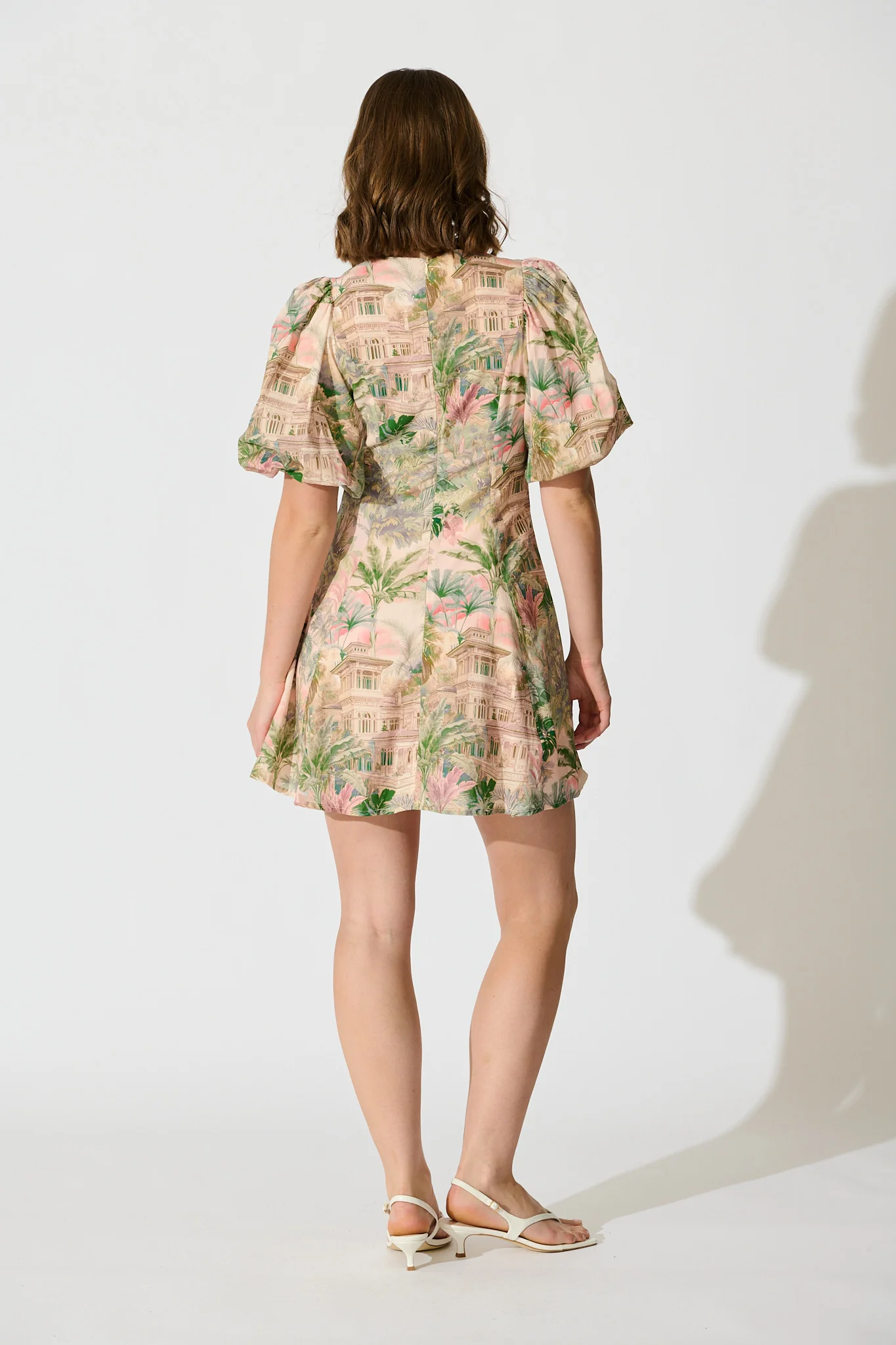 The Eden Palm Dress in Multi Palm Tree Print - Image 6