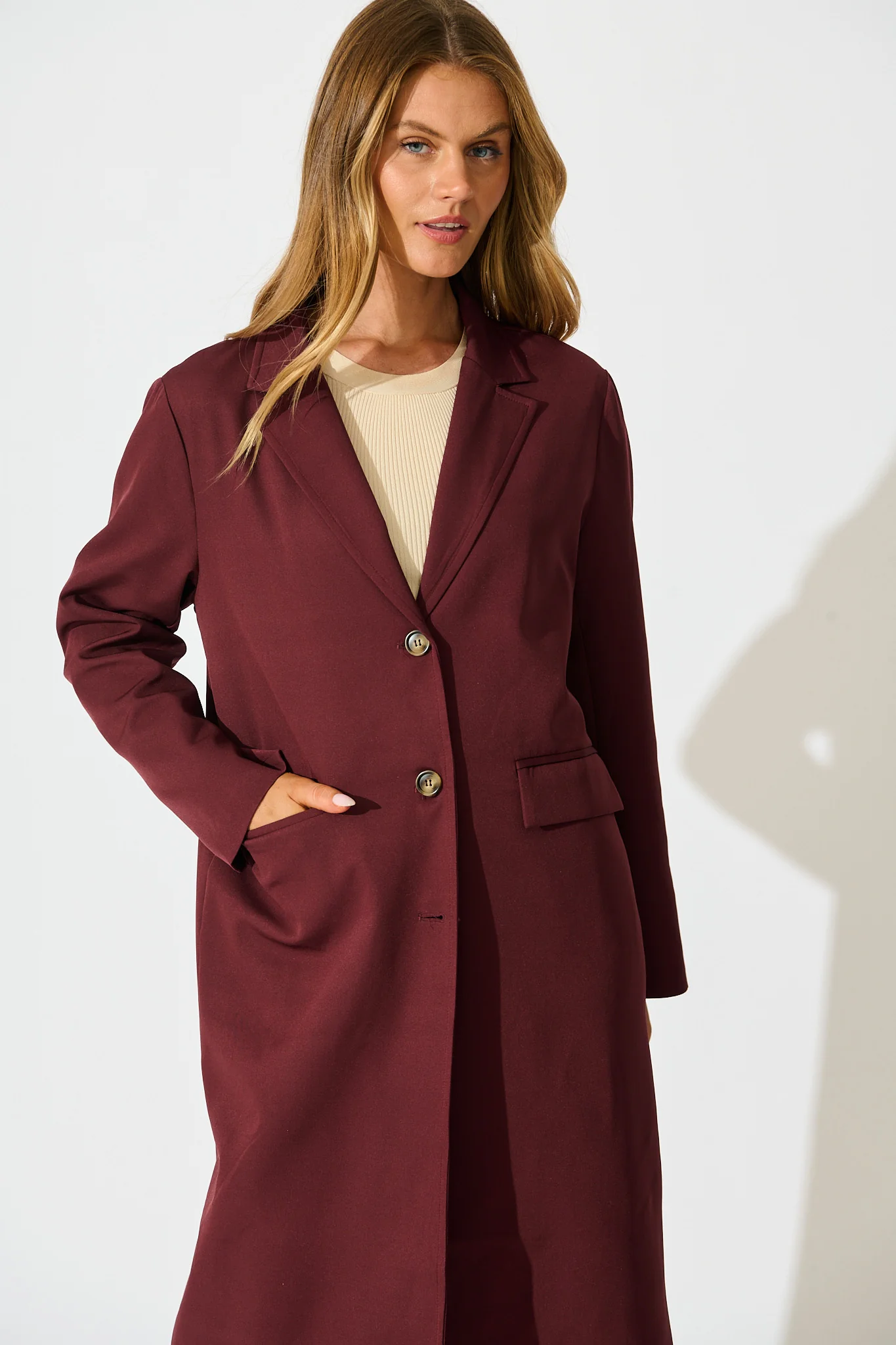 The Heritage Coat in Wine - Image 2