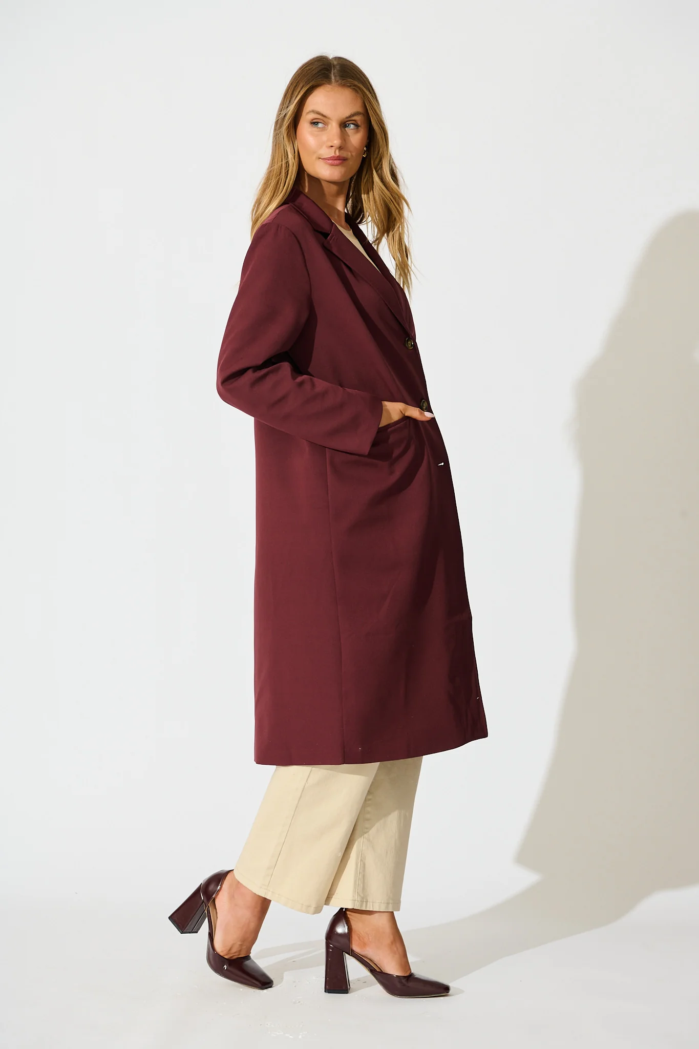 The Heritage Coat in Wine - Image 4