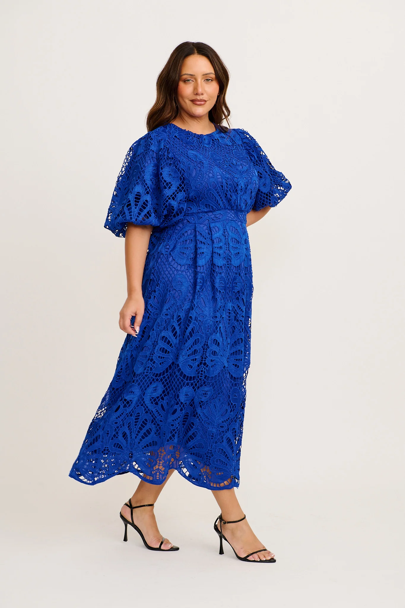 Tillie Lace Maxi Dress In Cobalt - Image 7