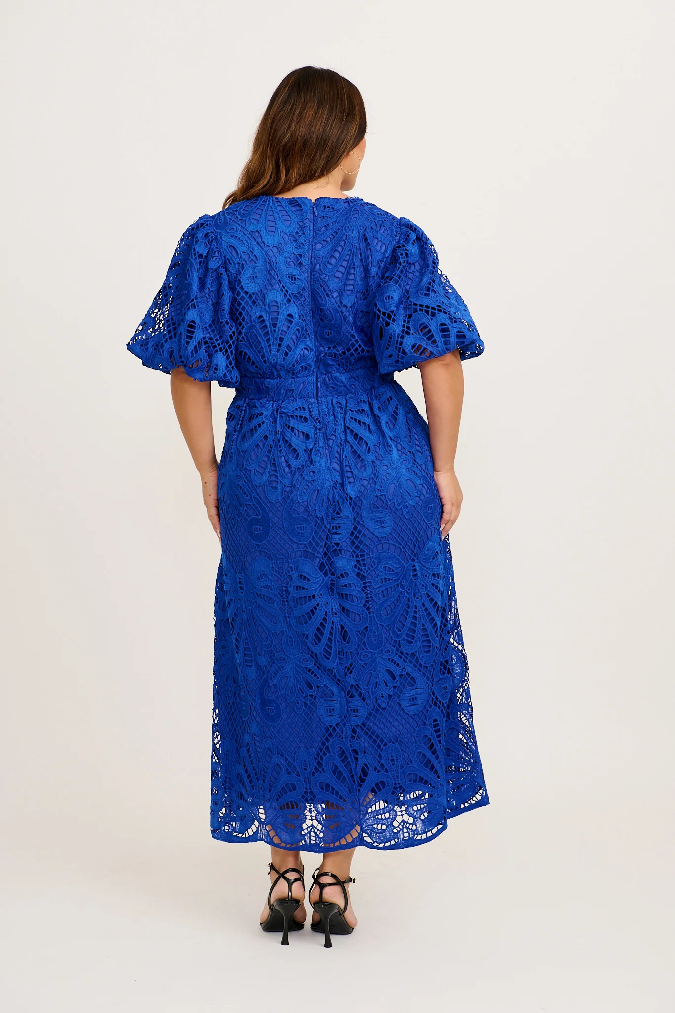 Tillie Lace Maxi Dress In Cobalt - Image 8