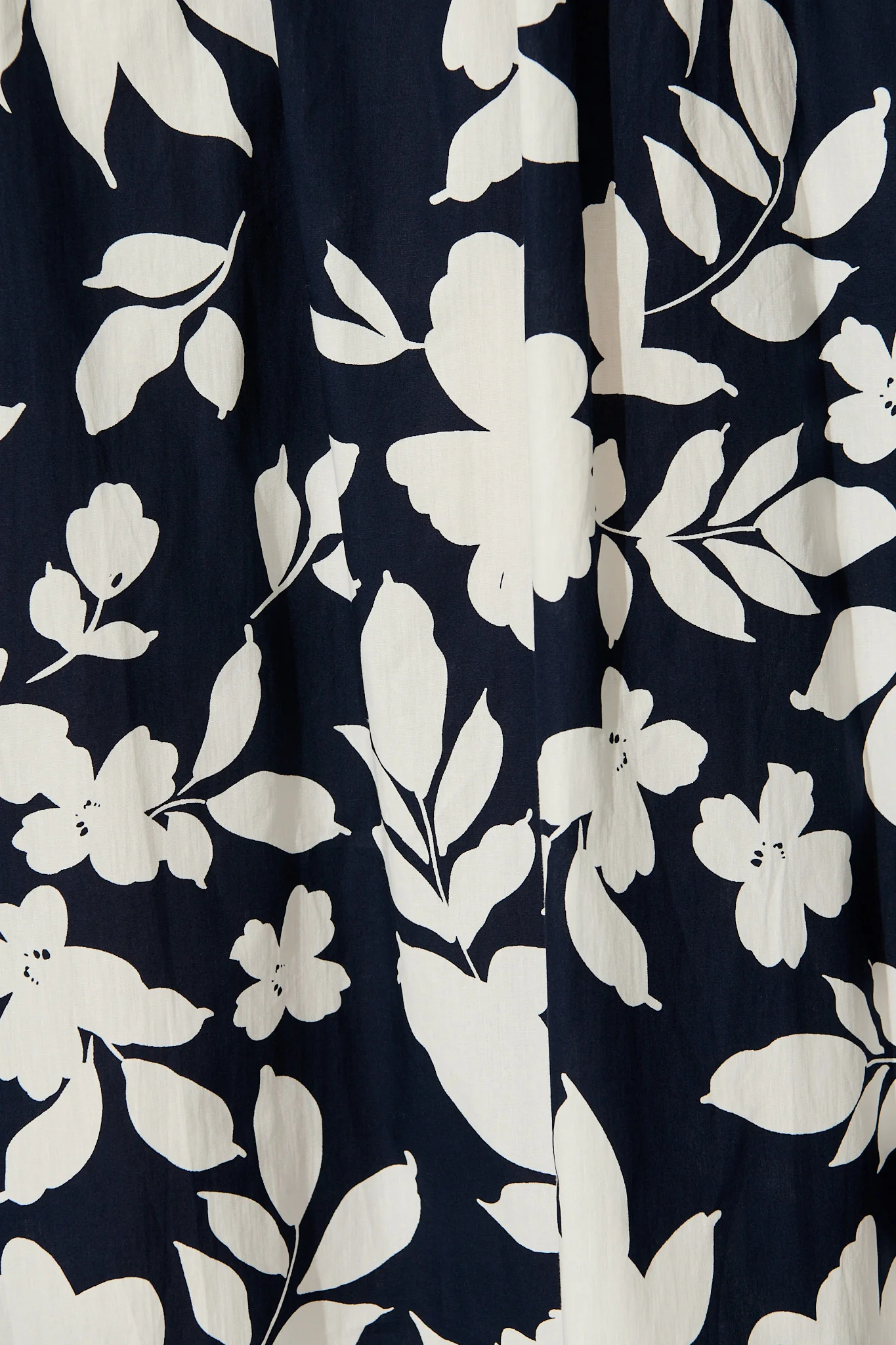 Tyra Maxi Skirt in Navy Floral Cotton Poplin - Image 6