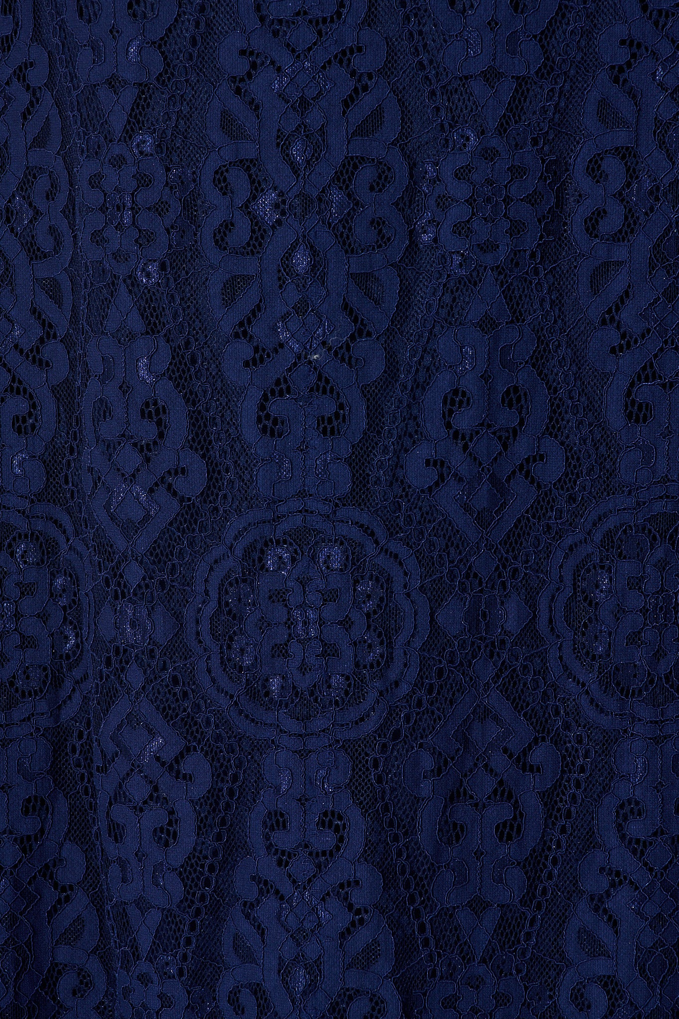 Valencia Lace Midi Dress in Navy - Image 14