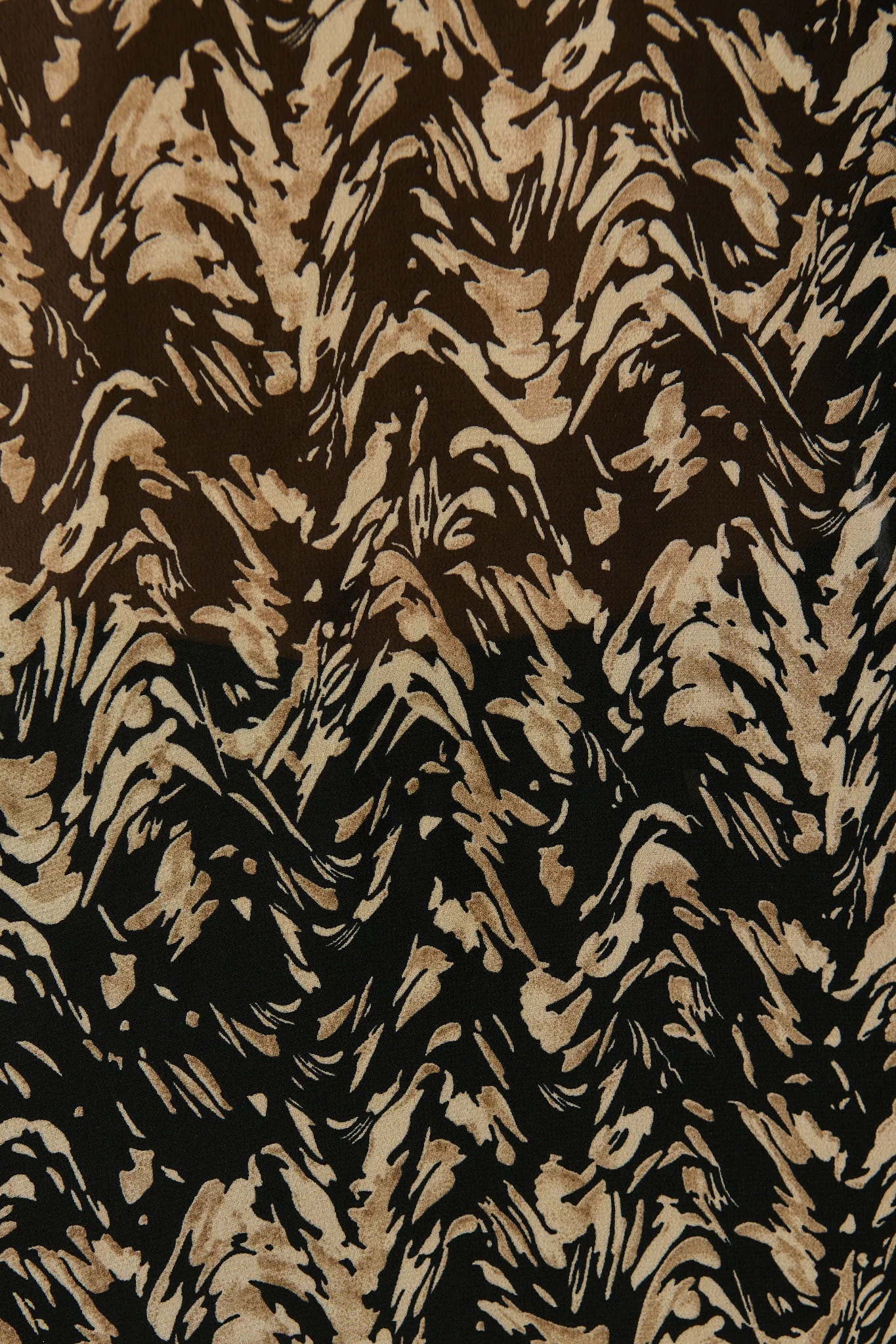 Veronica Top in Black with Cream Print Chiffon - Image 7
