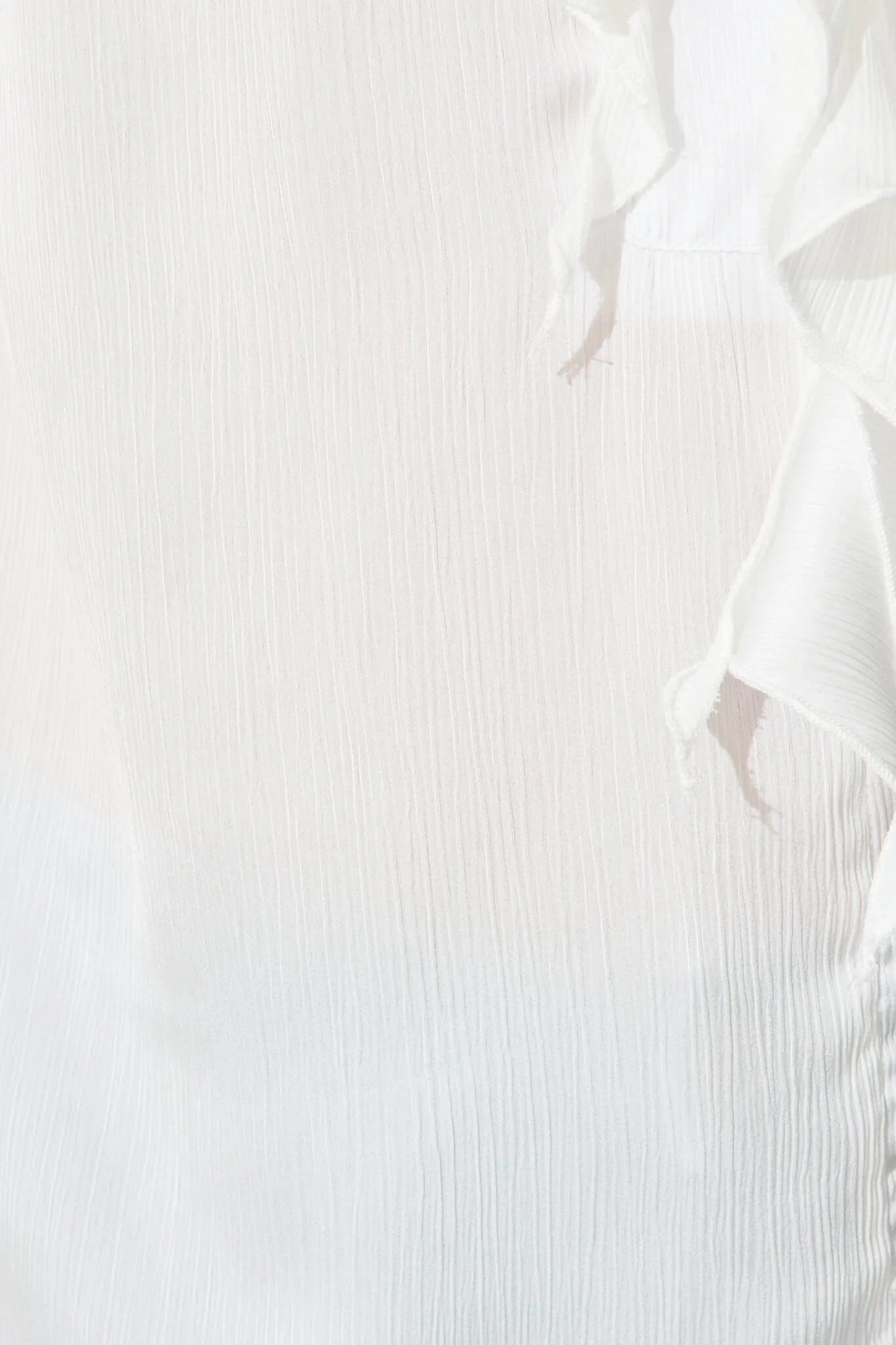 Vivica Top in White Crinkle Satin - Image 6