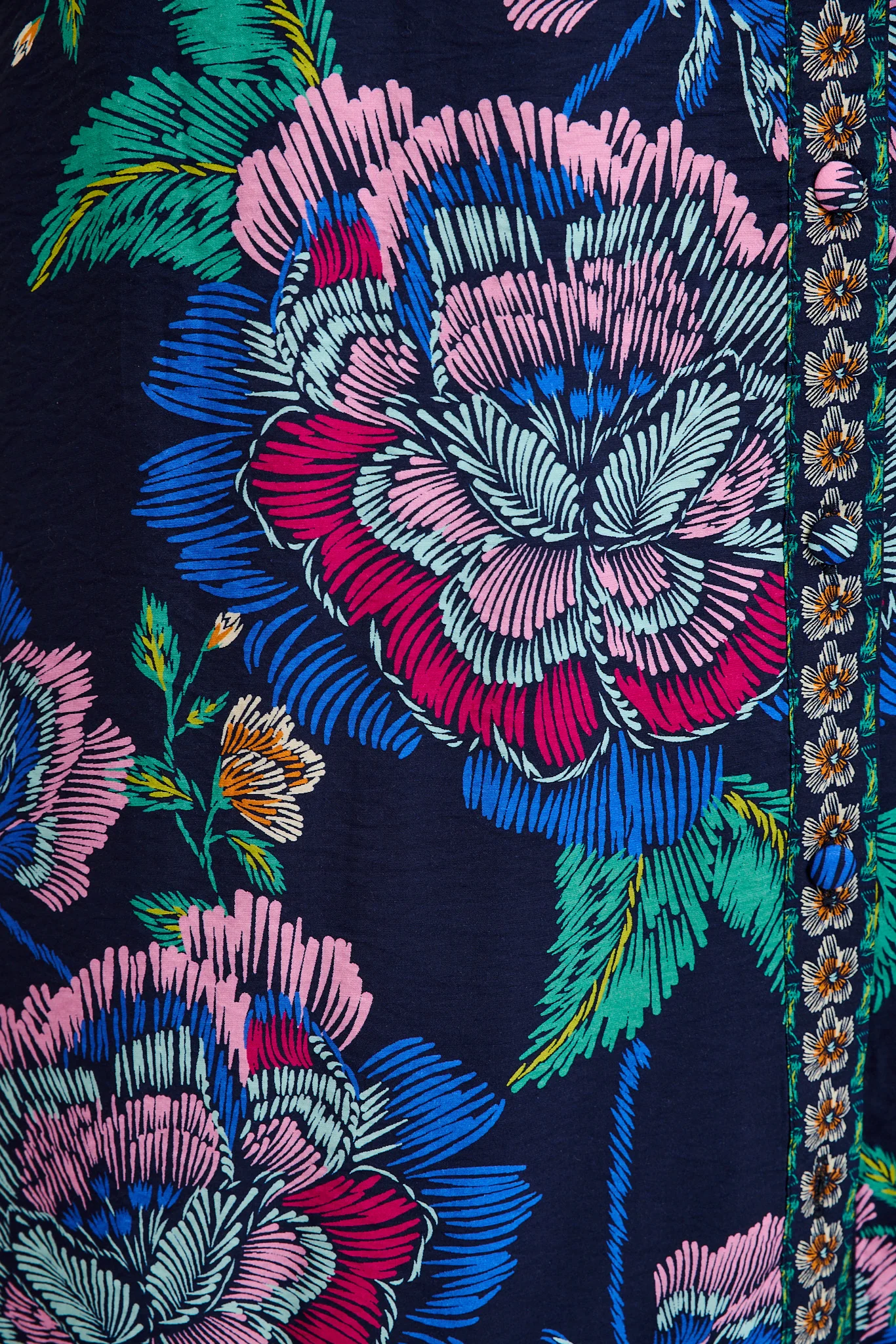 Wandering Wildflower Maxi Dress in Navy with Multi Floral - Image 11