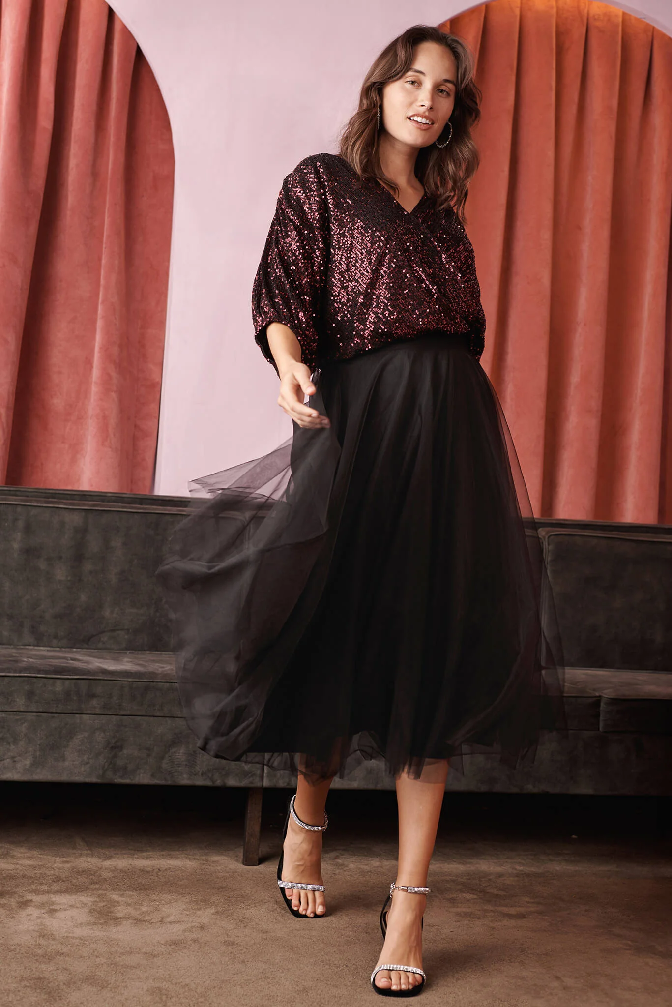 Wannabe Tulle Skirt In Black - Image 2