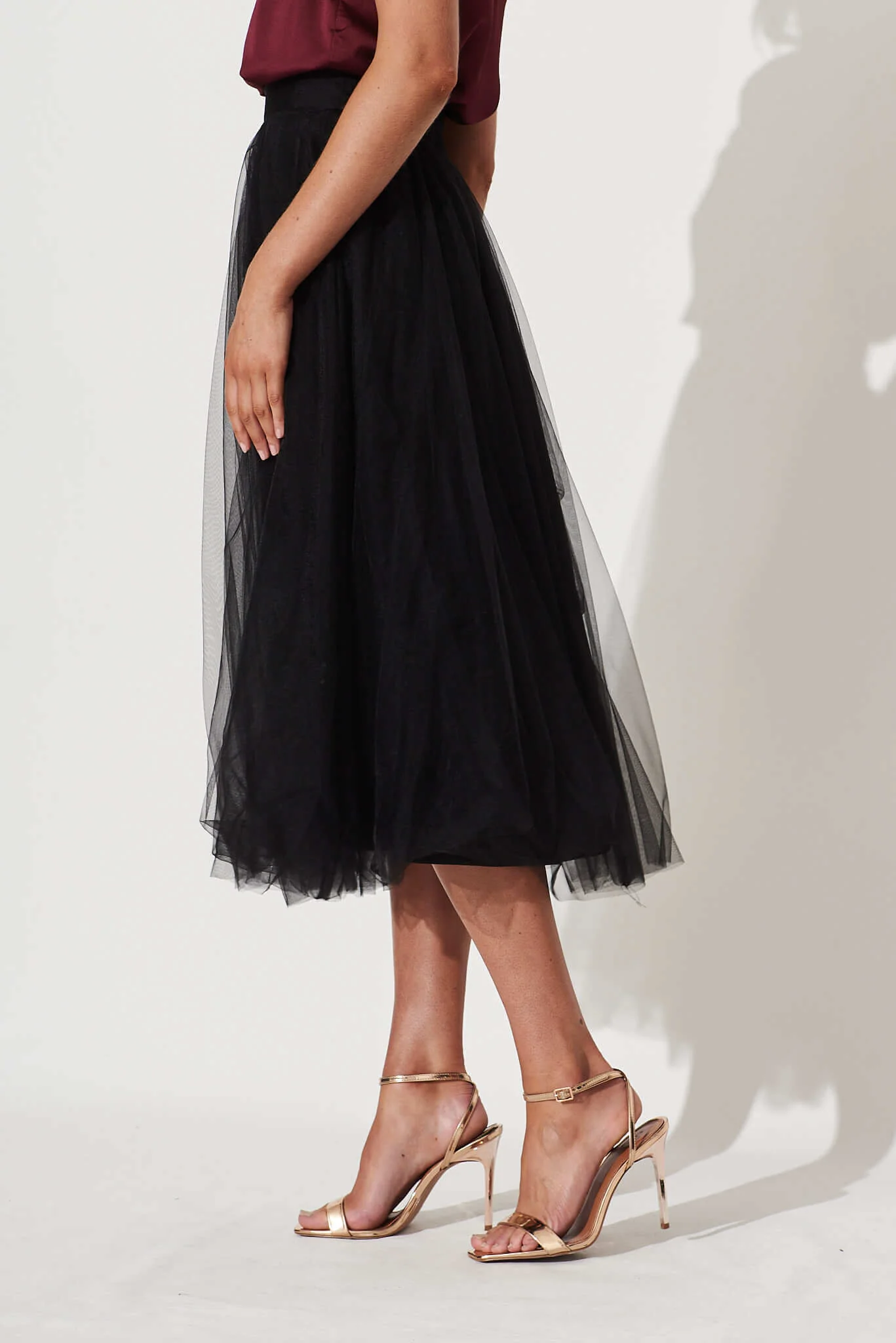 Wannabe Tulle Skirt In Black - Image 4
