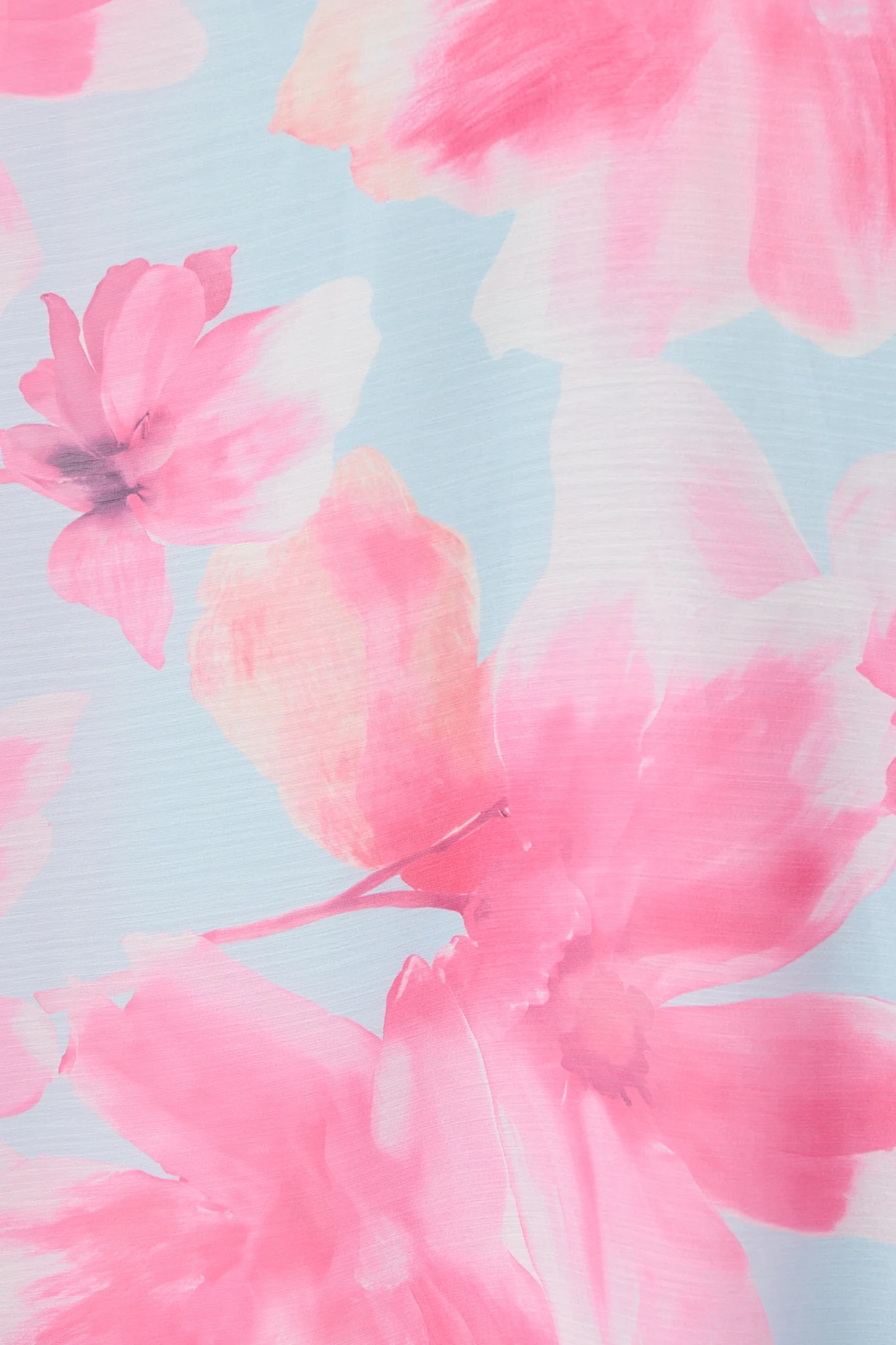 Whisper Lily Maxi Dress in Blue with Blush Floral Chiffon - Image 6