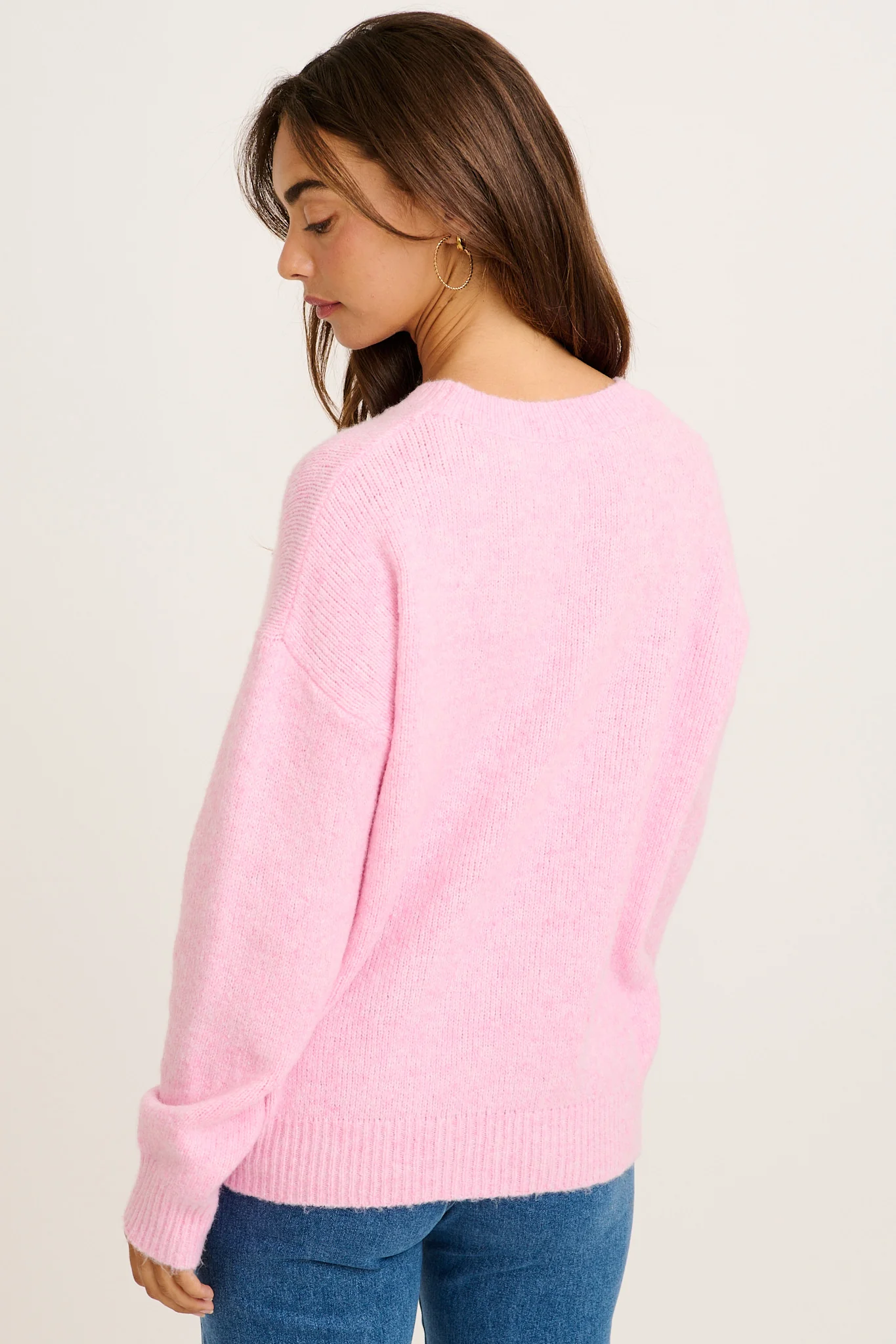 Wild West Knit in Pink Wool Blend - Image 7