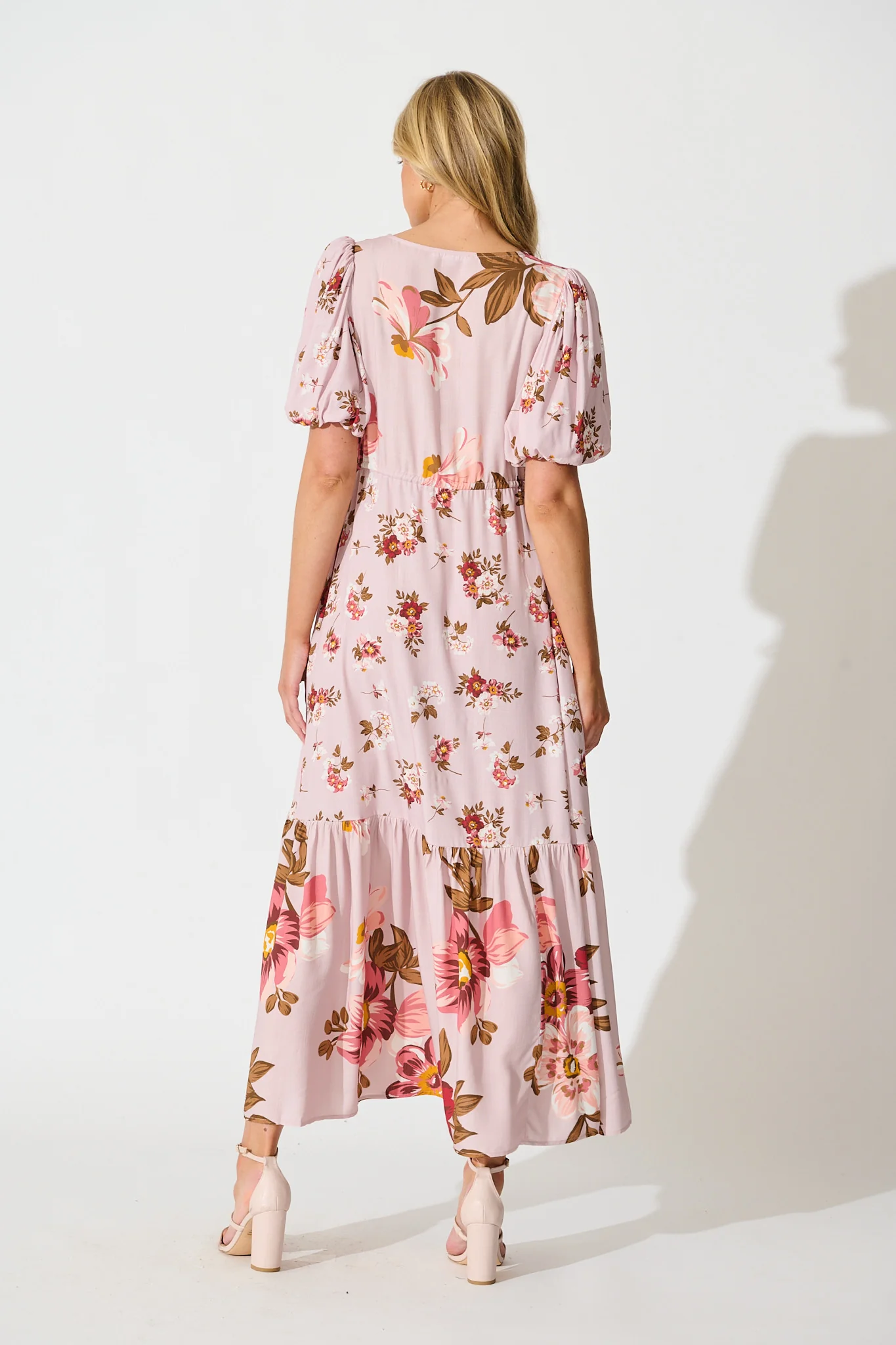 Wildflower Maxi Dress in Blush Floral - Image 4
