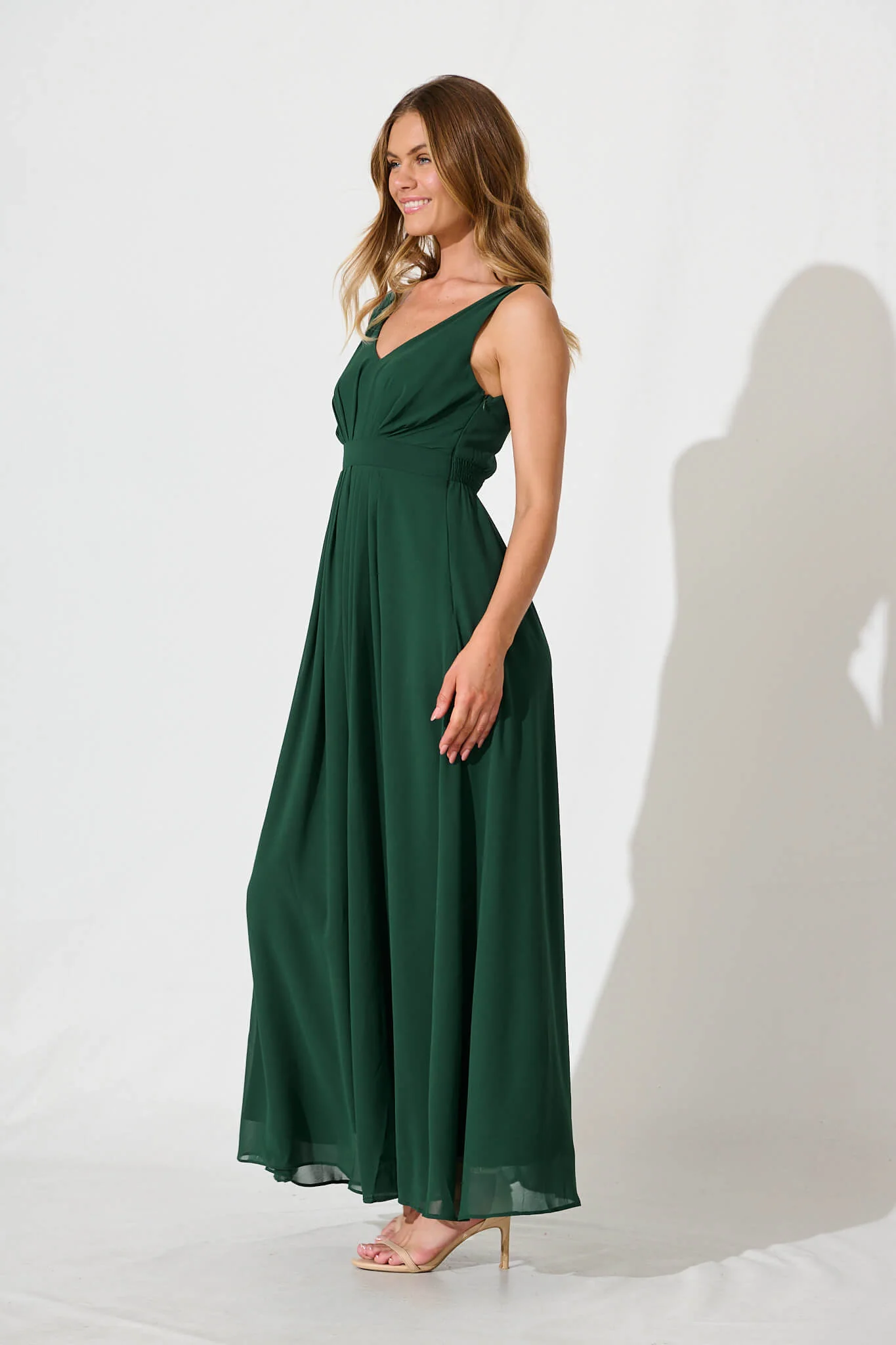 Wonderful Maxi Dress In Emerald - Image 5