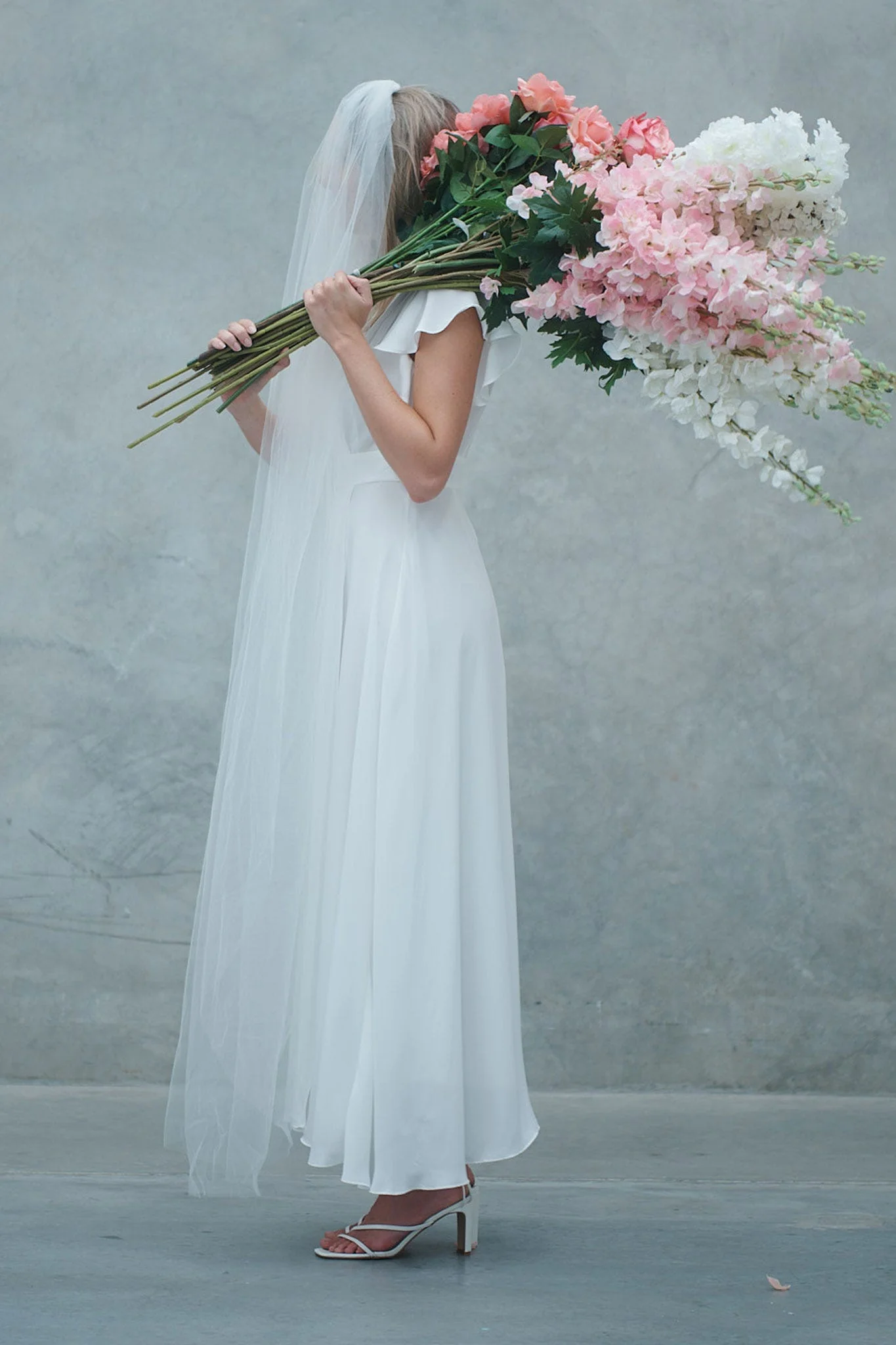 Wynter Maxi Dress in White Chiffon - Image 13