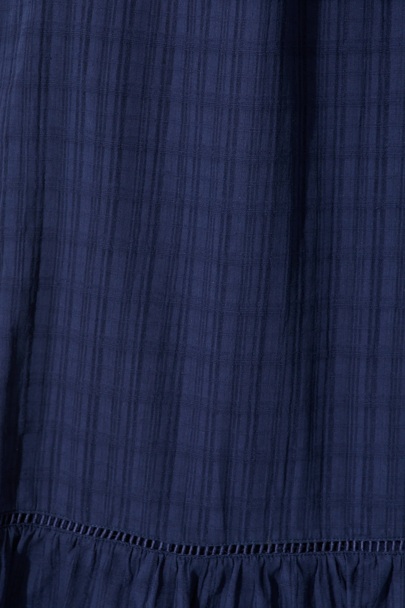 Zafira Maxi Dress in Navy Cotton - Image 6
