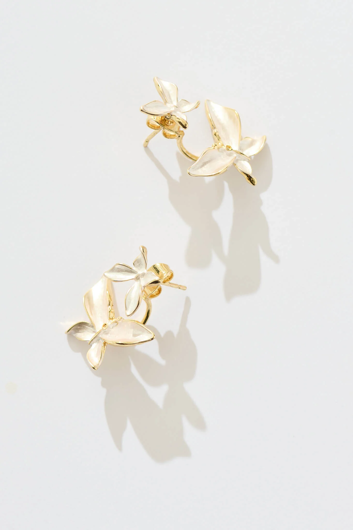 Ziva Ear Jacket in Pearlescent Butterflies
