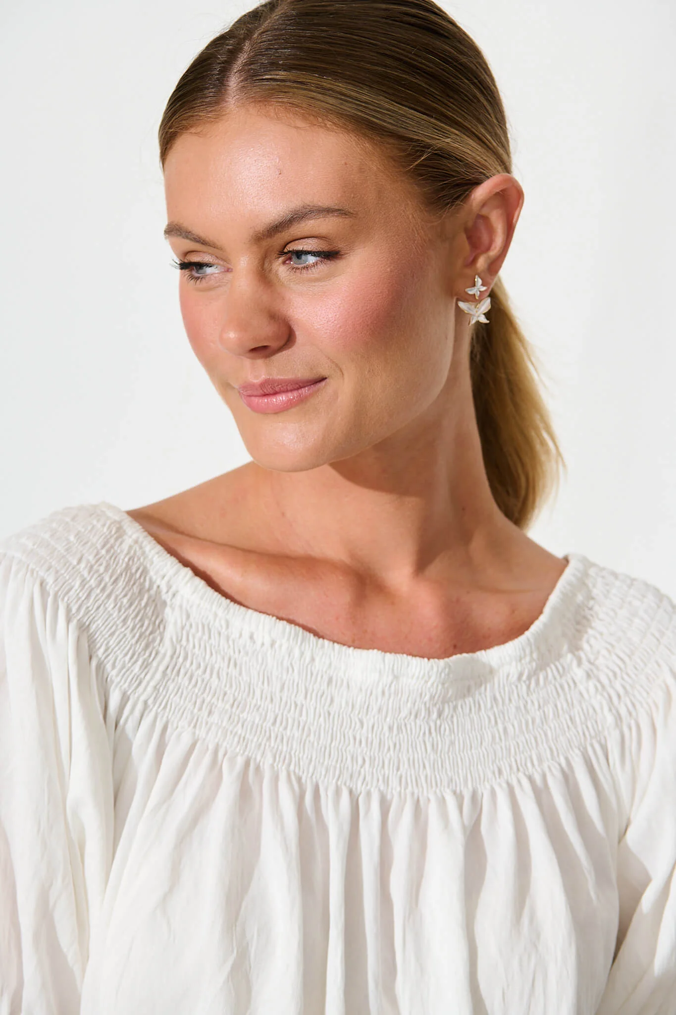 Ziva Ear Jacket in Pearlescent Butterflies - Image 3