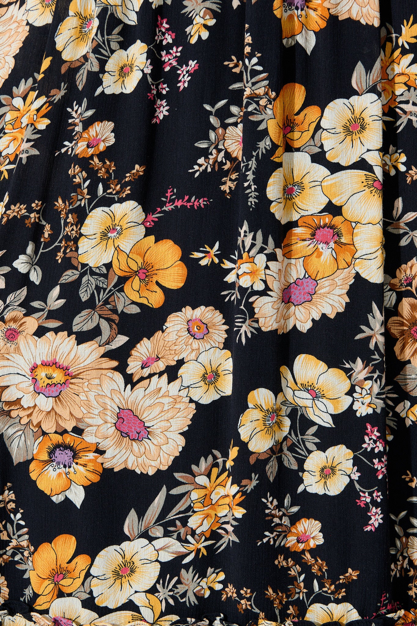 Zyla Midi Dress In Black Floral - Image 6
